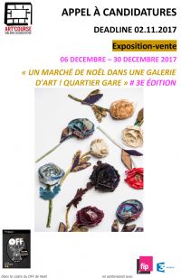Appel à candidature exposition Un marché de Noël dans une galerie d'art!. Du 20 septembre au 3 novembre 2017 à Strasbourg. Bas-Rhin. 